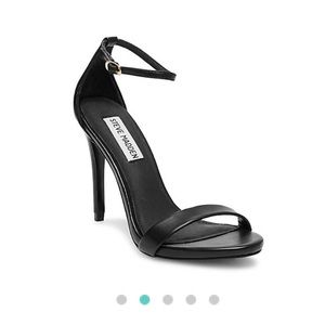 Steve Madden Black Stacy Heel